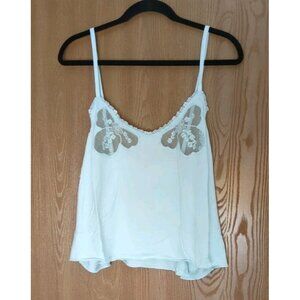 Savage X Fenty A Peek Behind the Lace Cami Aqua Blue Size 2X New With Tags